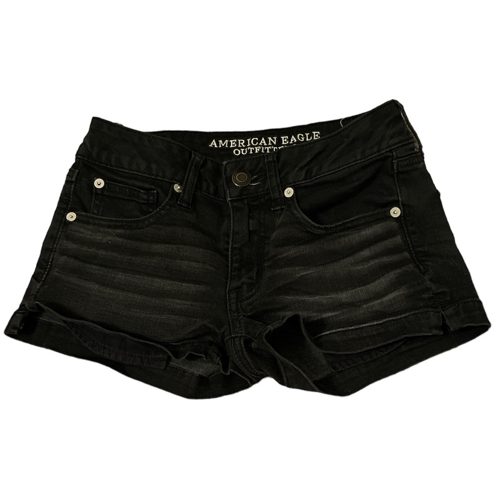 American Eagle Black jean shorts